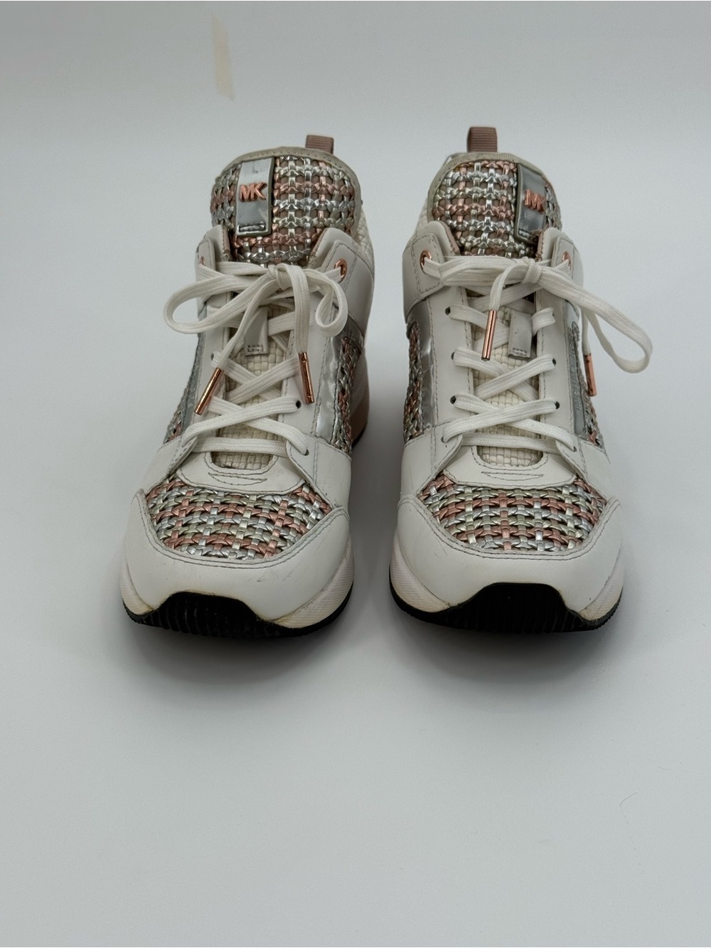 Michael Kors Georgie Trainer Metallic
Woven Leather Rose Gold Shoes US 8
Women - Picture 13 of 16